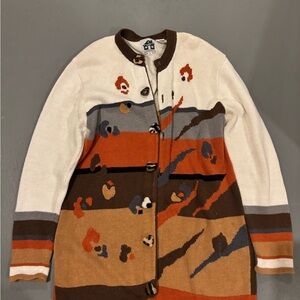 Women's Multicolor Knit Cardigan